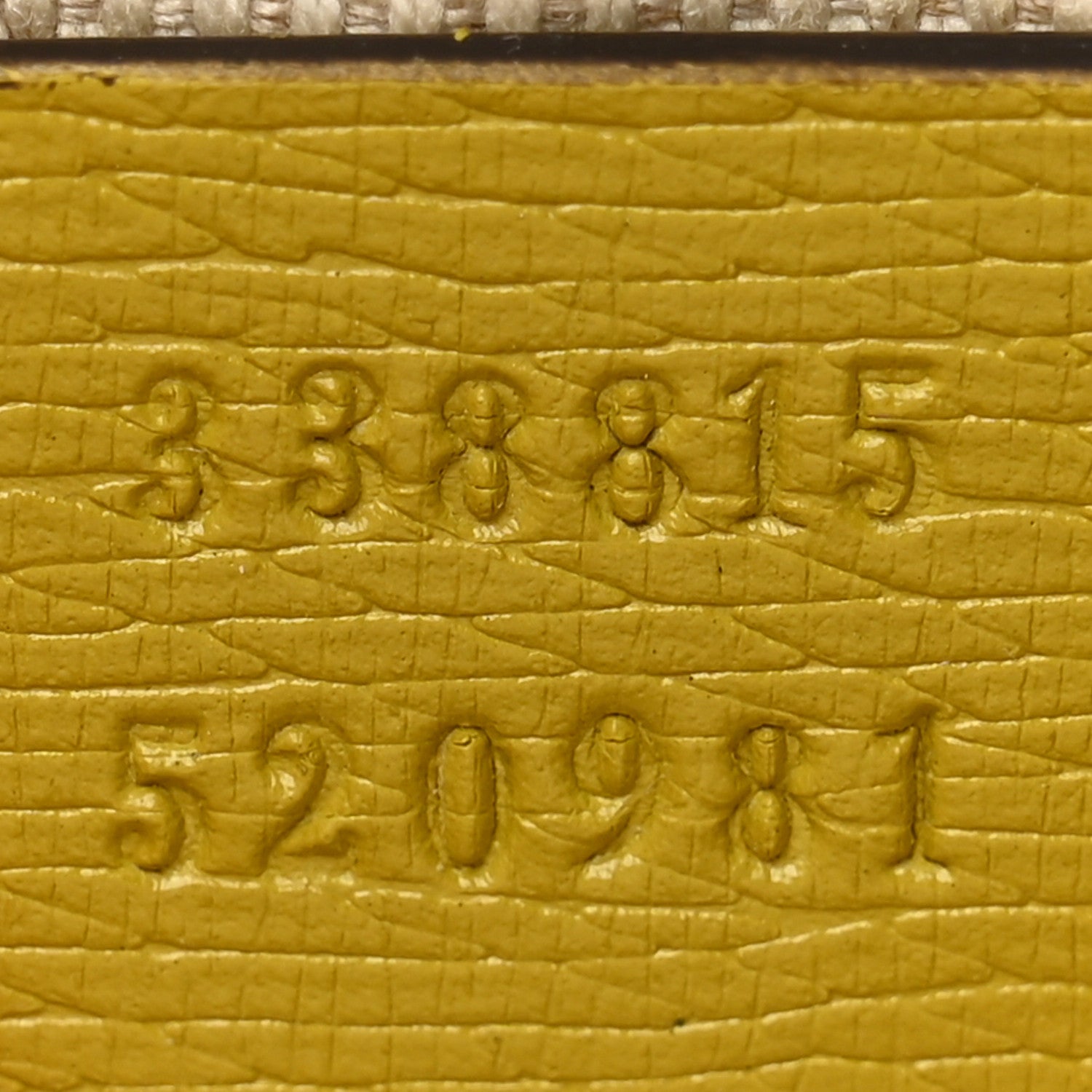 Gucci Calfskin Heartbeat Print Large Pouch Yellow Multicolor 7 of 11