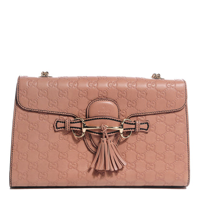 Gucci Guccissima Medium Emily Chain Shoulder Bag Camelia 1 of 9