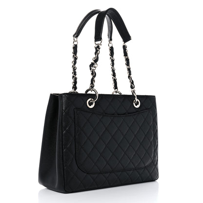 Chanel Caviar Quilted Grand Shopping Tote GST Black 3 of 10