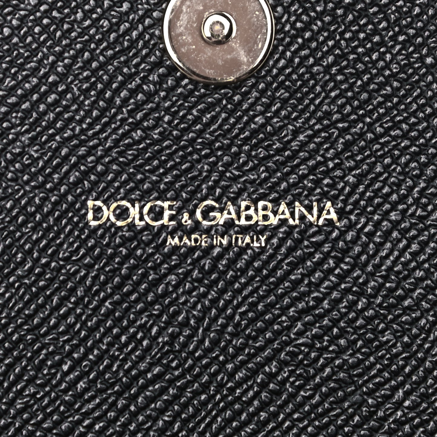 Dauphine Leopard Print Wallet On Chain Black