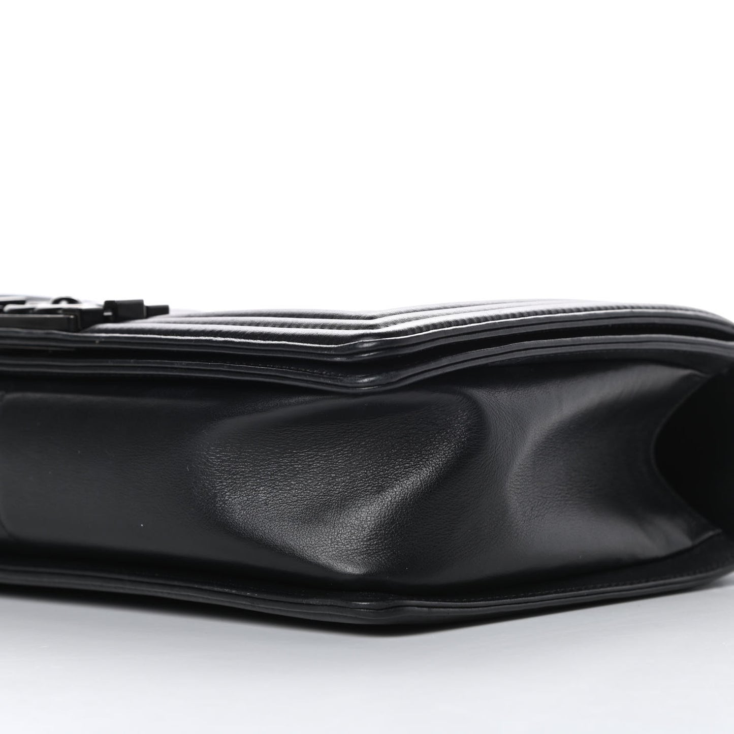 Calfskin Quilted New Medium Boy Flap So Black