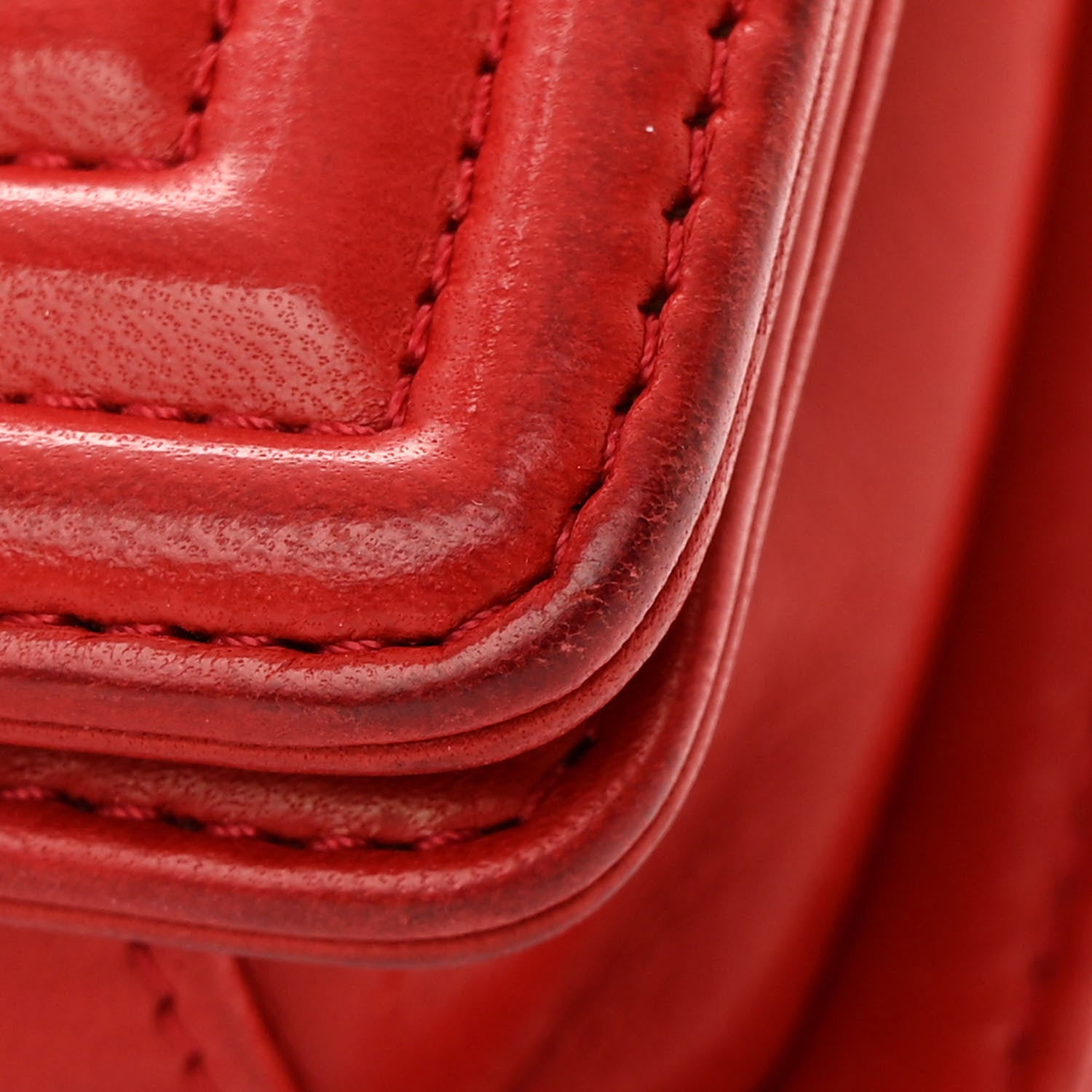 Chanel Galuchat Stingray Small Boy Flap Red 11 of 13
