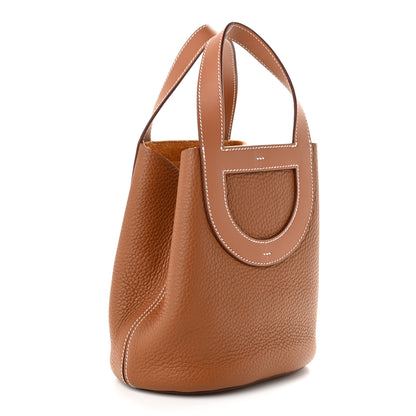 Hermes Taurillon Clemence Swift In-The-Loop 18 Bag Gold 3 of 10