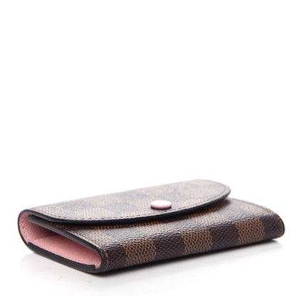 Louis Vuitton Damier Ebene Rosalie Coin Purse Rose Ballerine 4 of 7