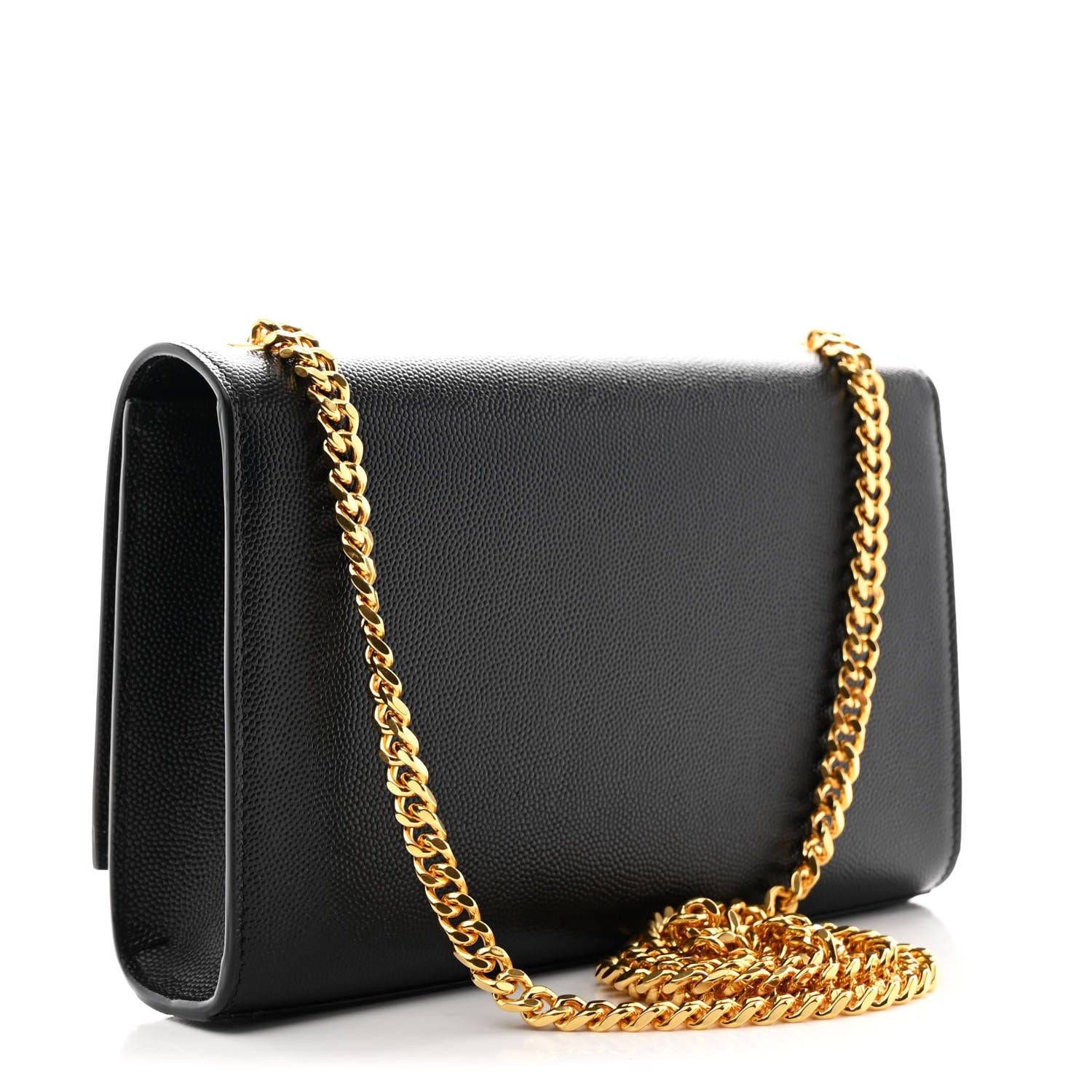 Saint Laurent Grain De Poudre Small Classic Monogram Kate Satchel Black 3 of 10