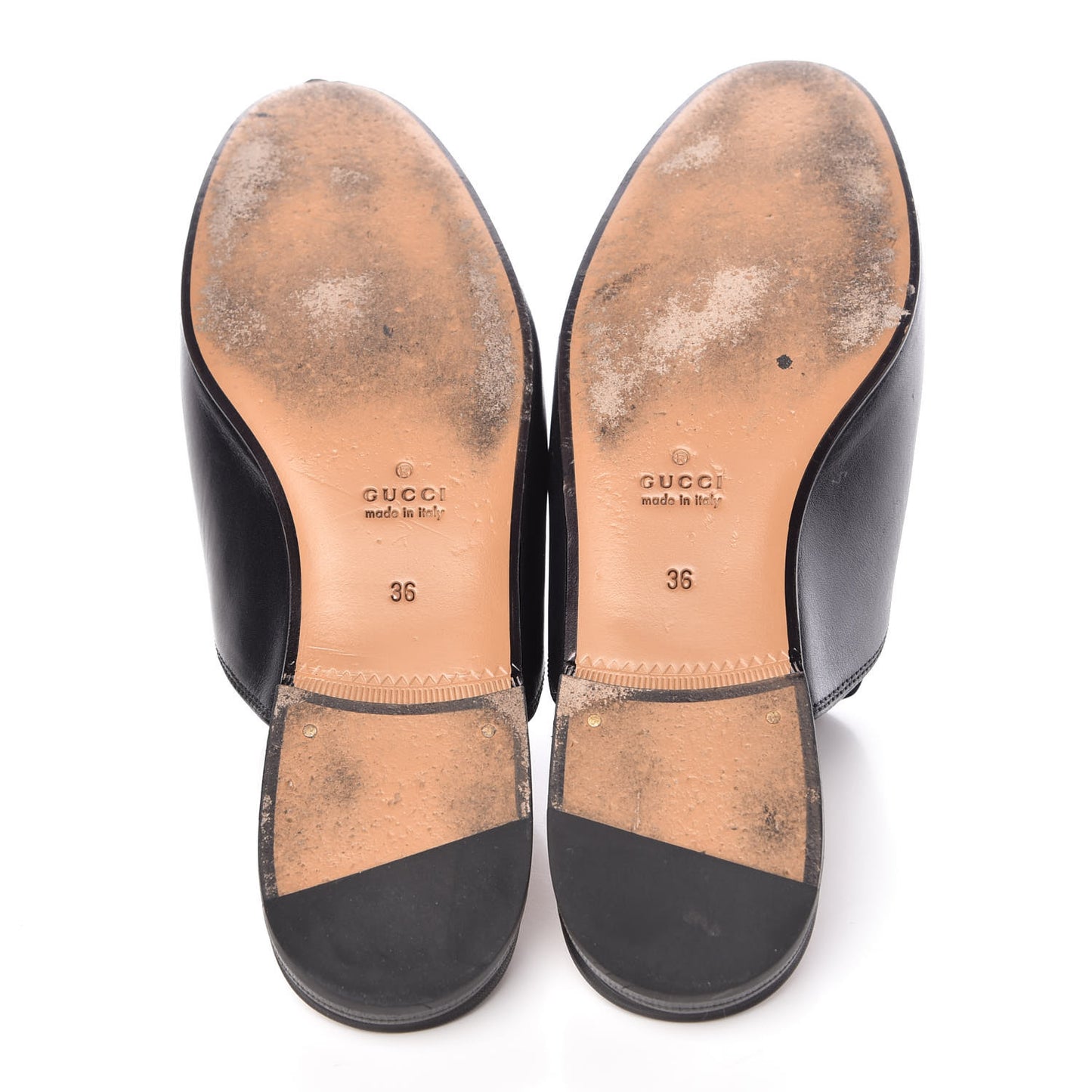 Calfskin Flower Embroidered Princetown Slippers 36 Black