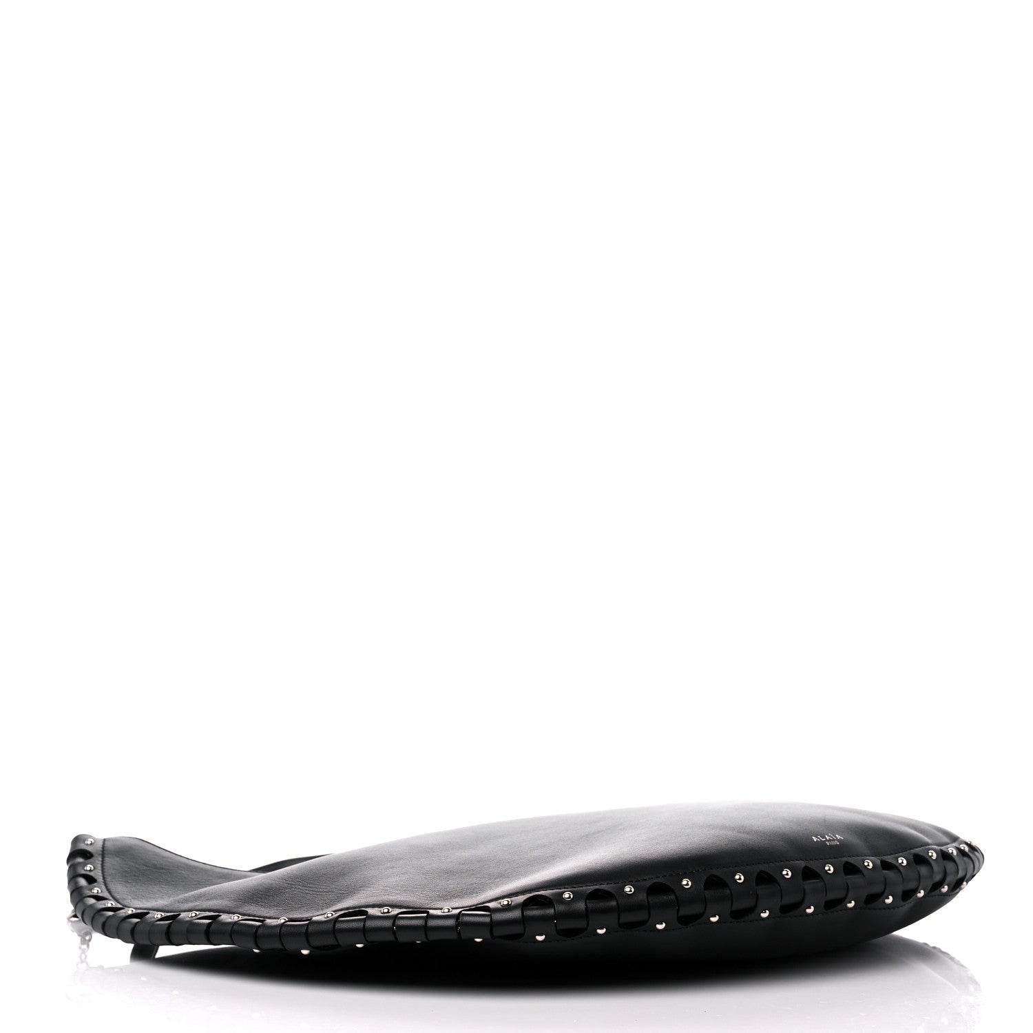 Alaia Lambskin Studded Large Demi Lune Bag Black 4 of 11