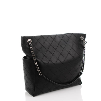 Chanel Calfskin CC Pocket Hobo Black 3 of 8