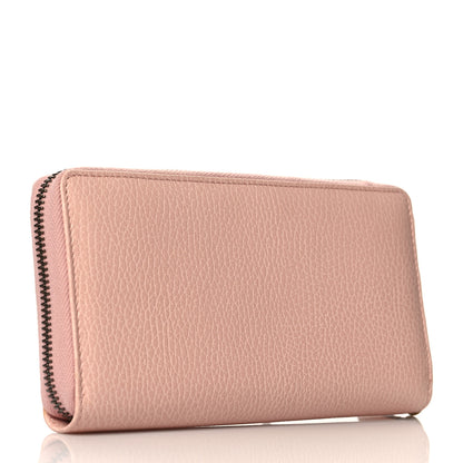 Gucci Calfskin Butterfly Farfalla Zip Around Wallet Perfect Pink 3 of 8