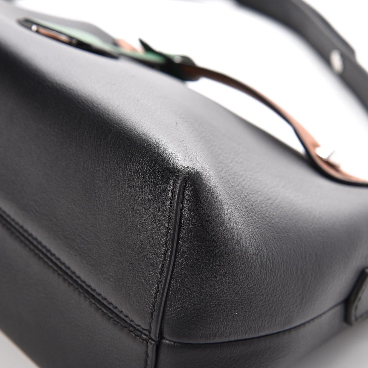Vitello Dolce 4 Color Medium By The Way Boston Bag Black Verde Smeraldo Multicolor