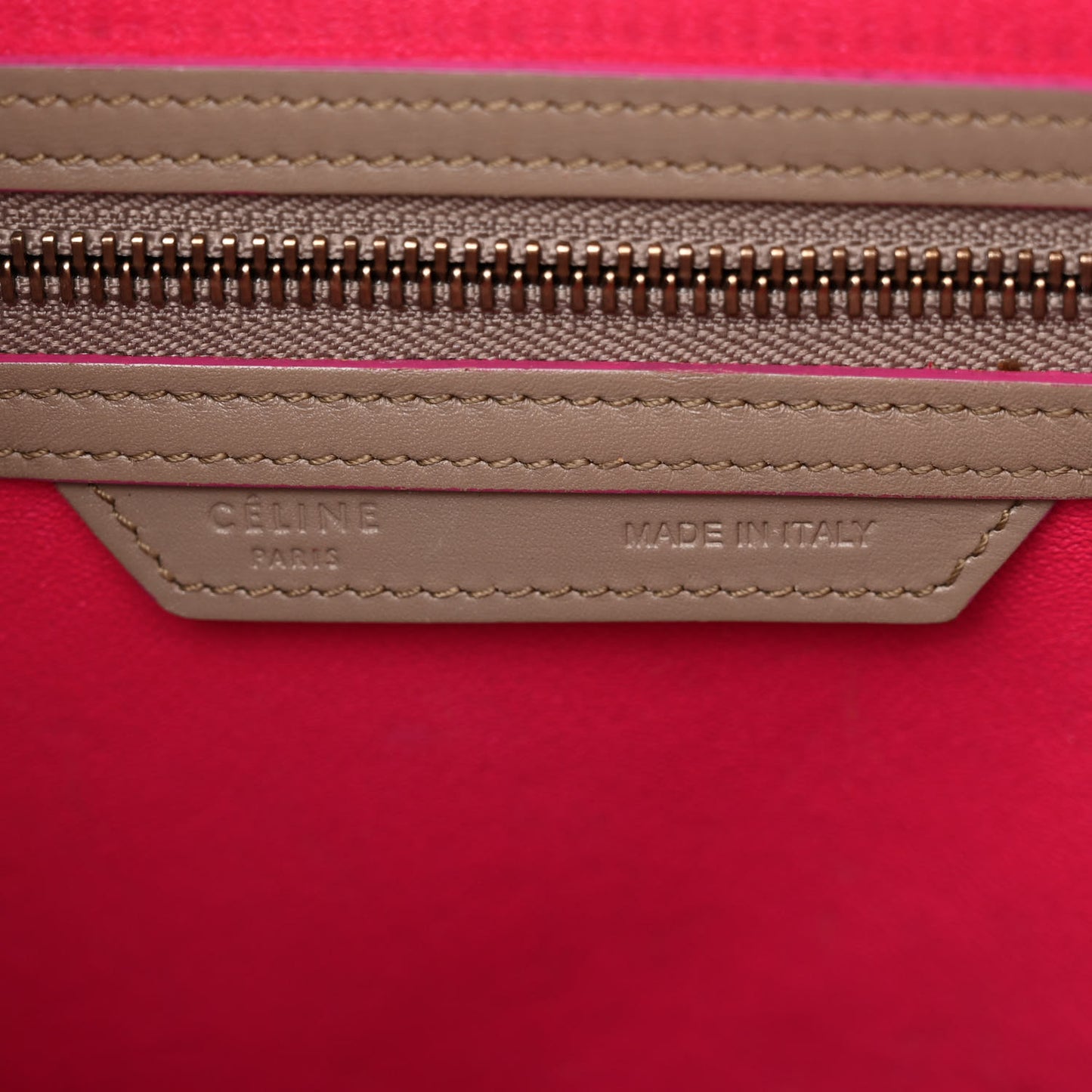 Palmelato Calfskin Micro Luggage Beige