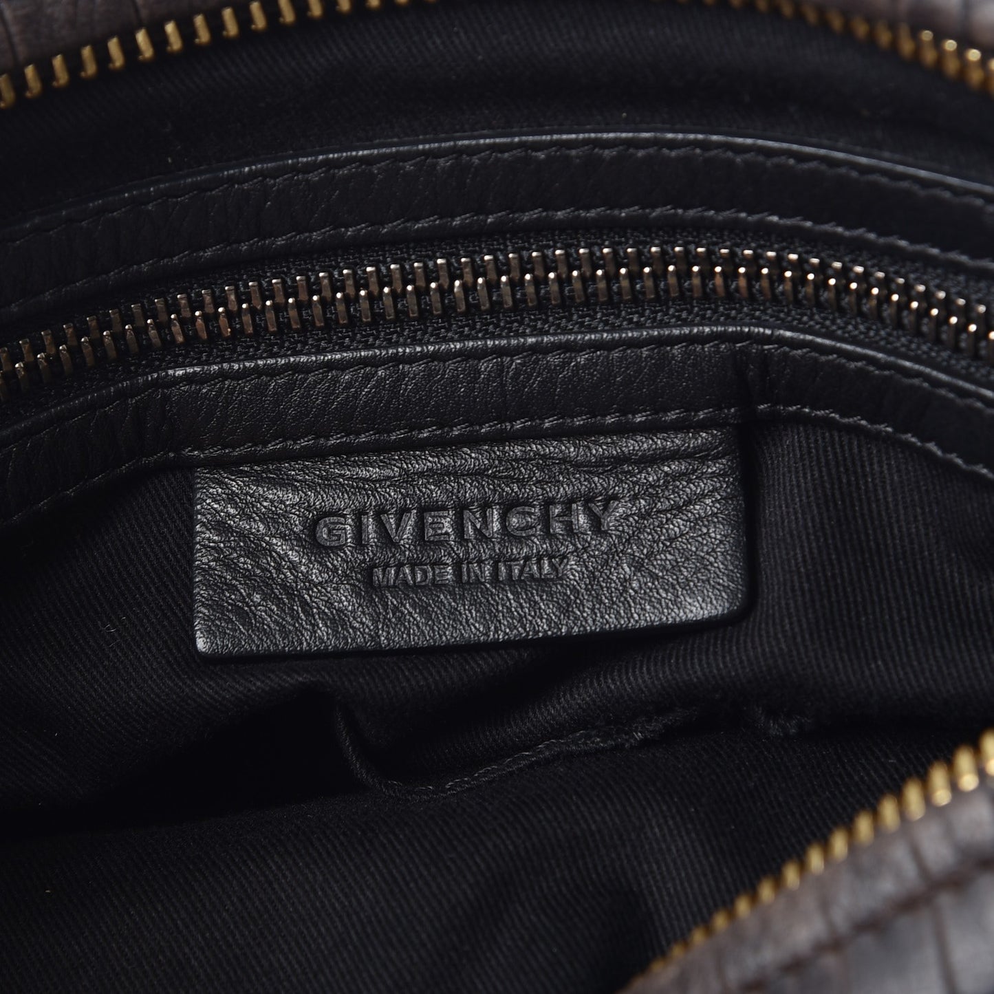 Nubuck Crocodile Embossed Medium Pandora Dark Grey