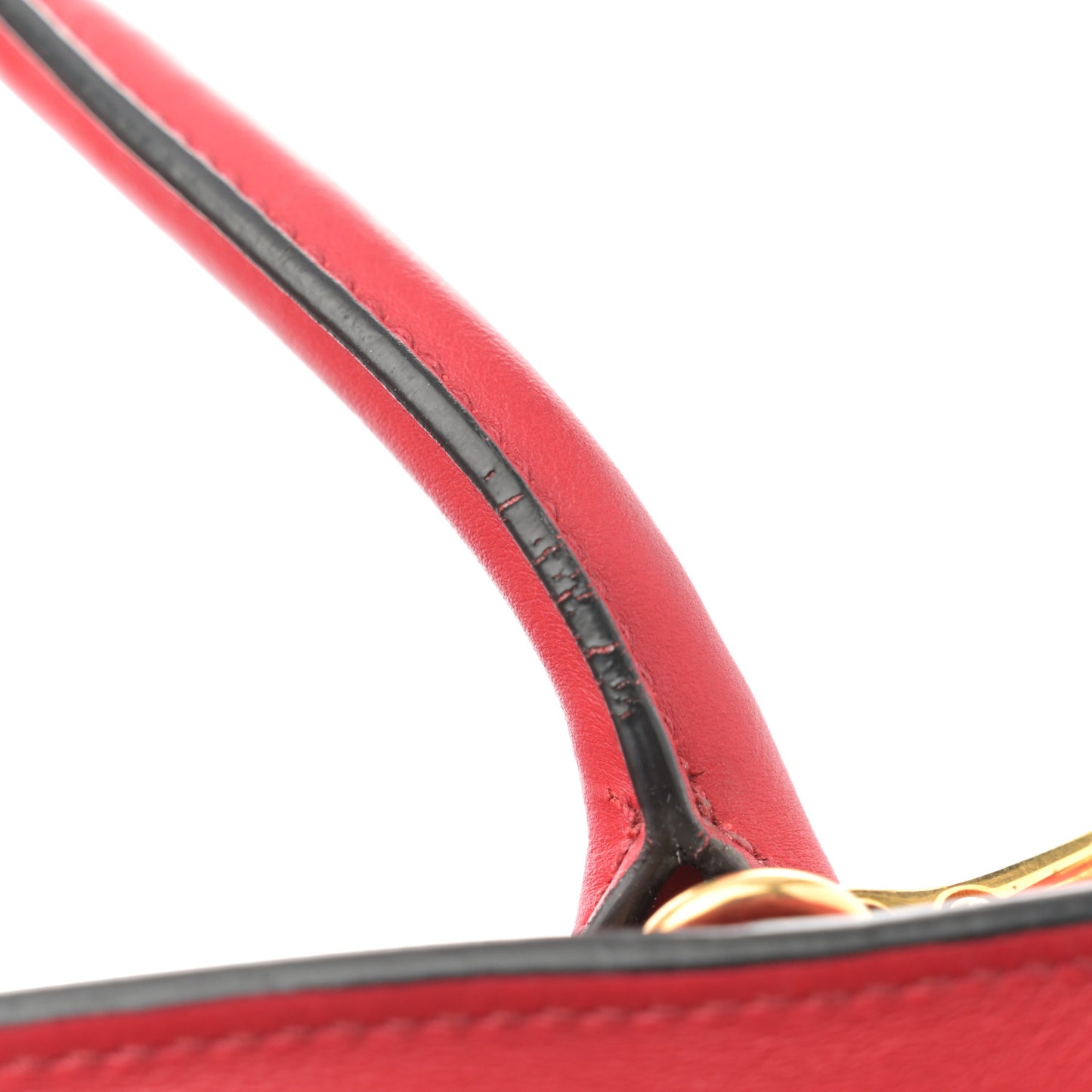 Saffiano City Calfskin Medium Esplanade Rosso