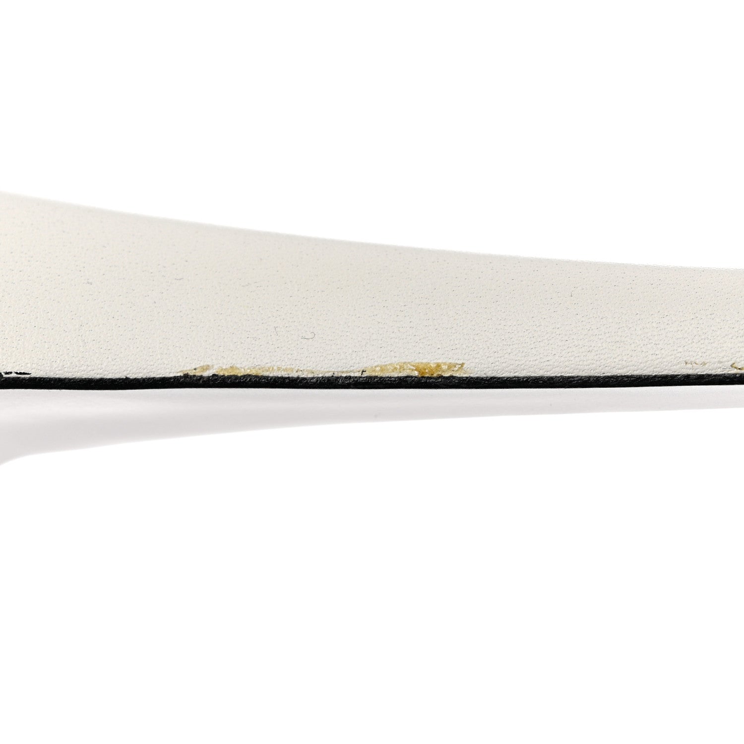 Saint Laurent Calfskin Tribute 105 Platform Sandals 38 White Black 10 of 11