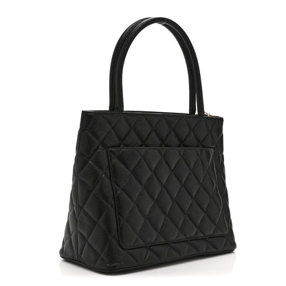 Chanel Caviar Quilted Medallion Tote Black 3 of 11