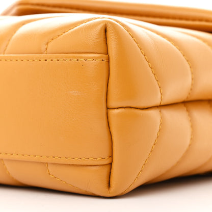 Saint Laurent Calfskin Y Quilted Monogram Toy Loulou Crossbody Bag Cheddar 11 of 12