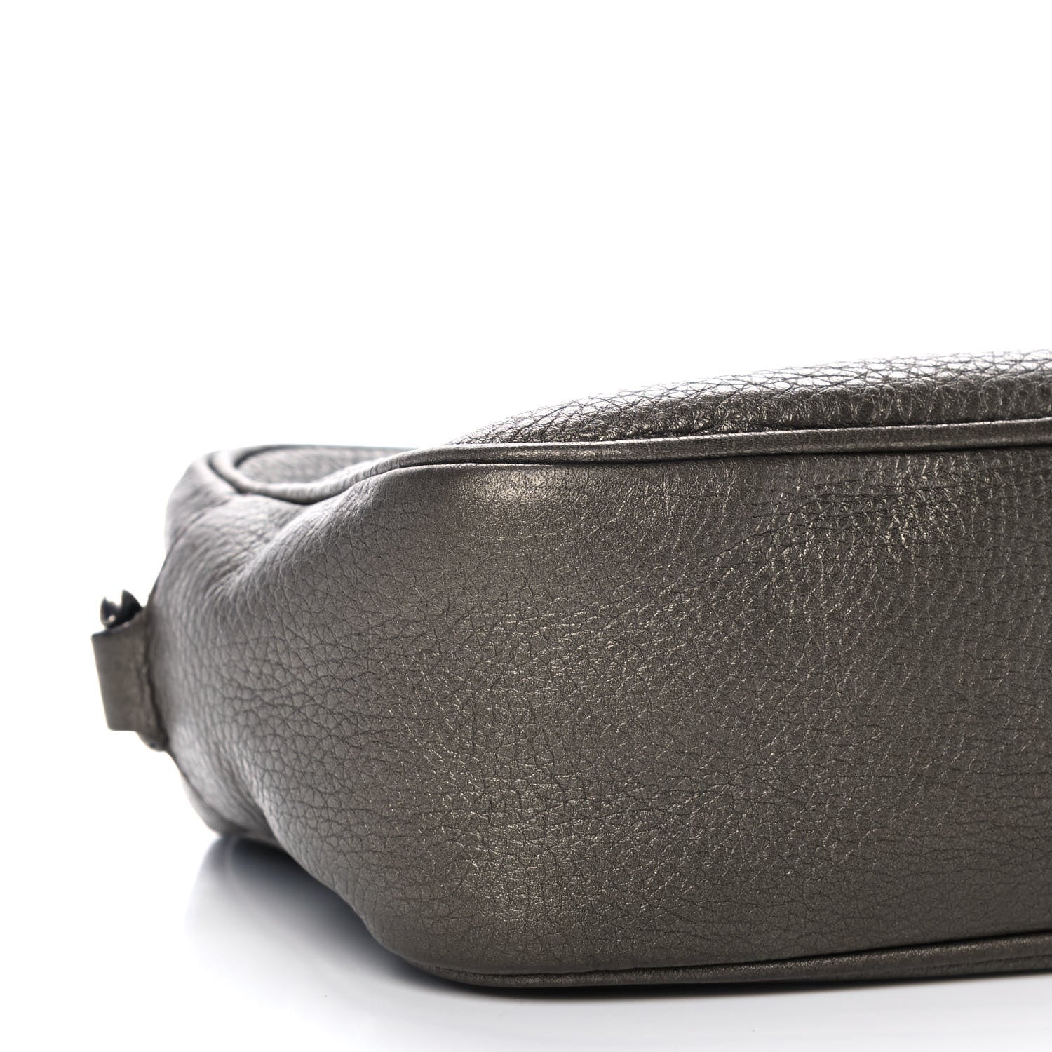 Gucci Metallic Pebbled Calfskin Small Soho Disco Bag Sasso 9 of 11