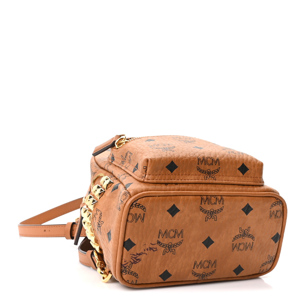 Visetos Side Stud X-Mini Stark Backpack Cognac