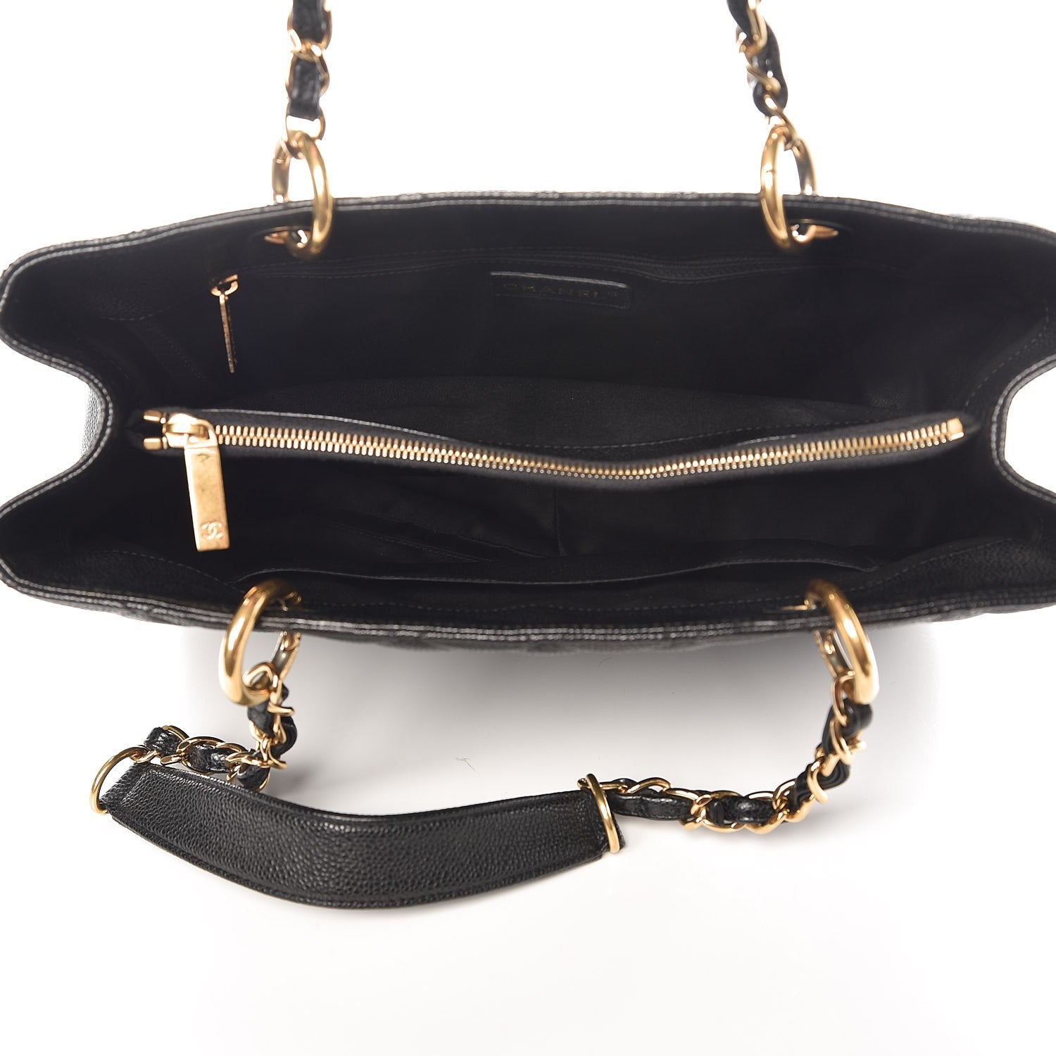 Chanel Caviar Quilted Grand Shopping Tote GST Black 5 of 7