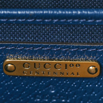 Gucci Calfskin Kaleidoscope Medium Bamboo 1947 Top Handle Bag Blue Orange Multicolor Blue Agata 8 of 11