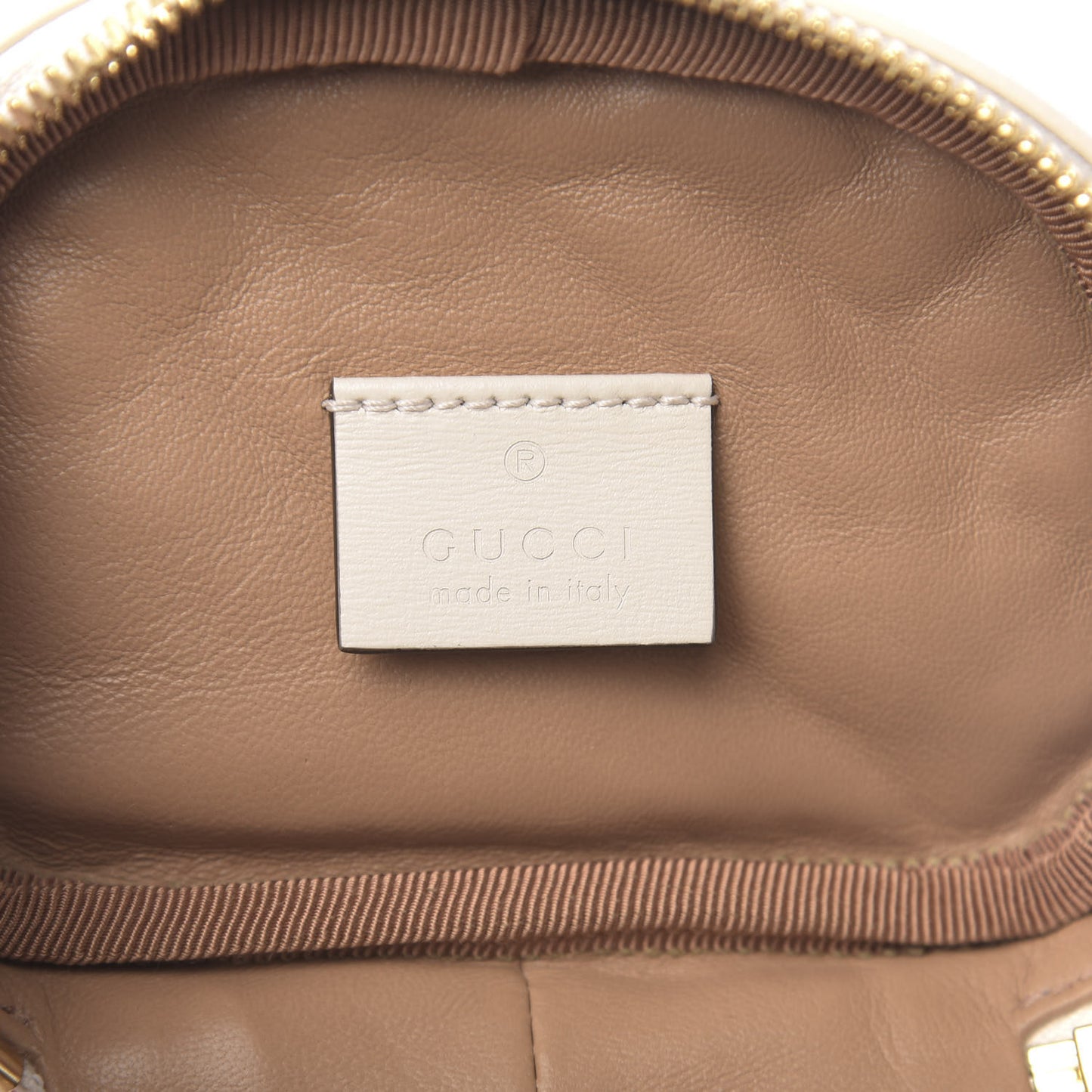 Calfskin Trapuntata Zumi Belt Bag Off White