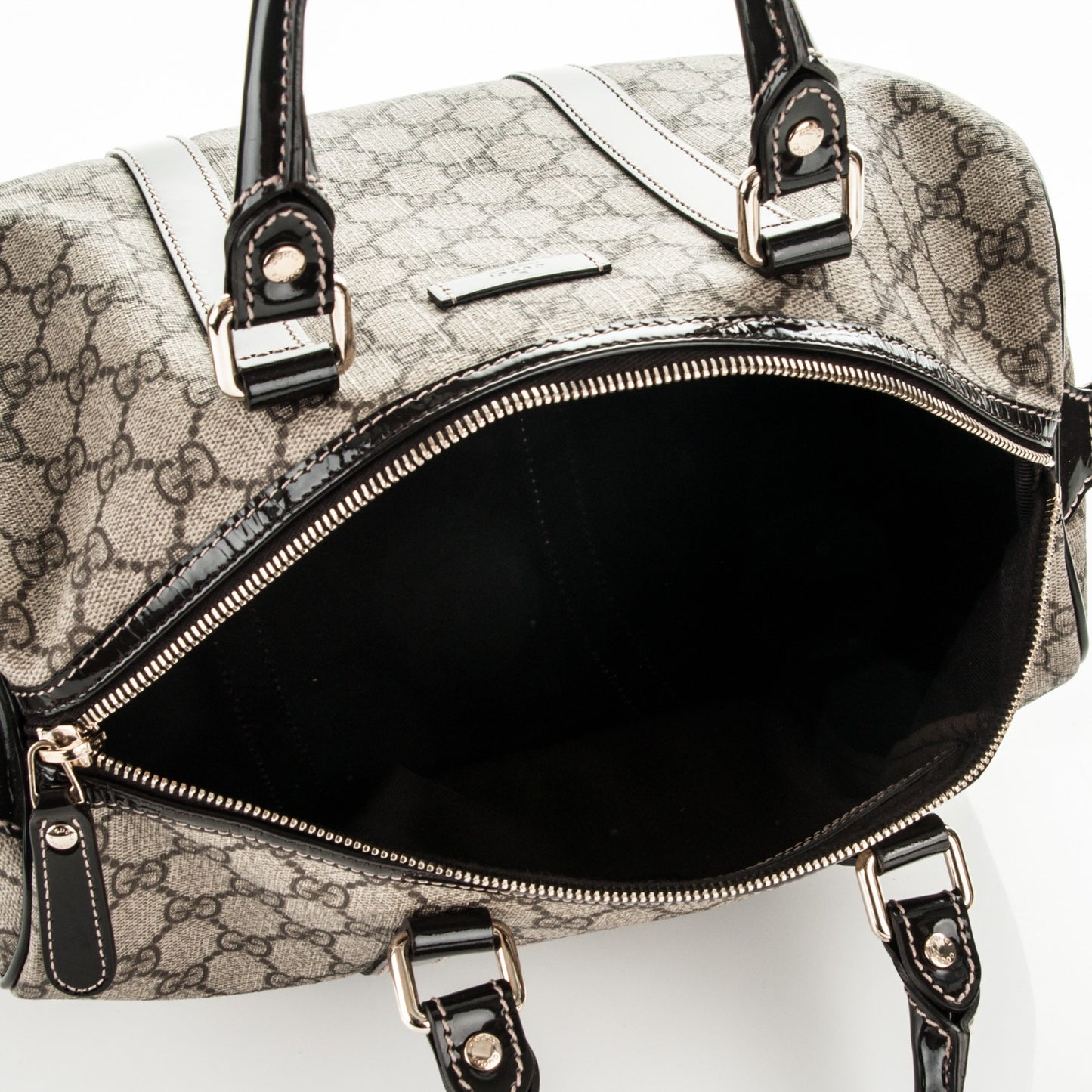 GG Plus Monogram Medium Joy Boston Dark Brown