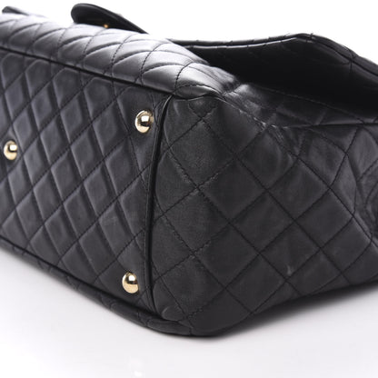 Chanel Calfskin Quilted XXL Travel Flap Bag Black 12 of 13