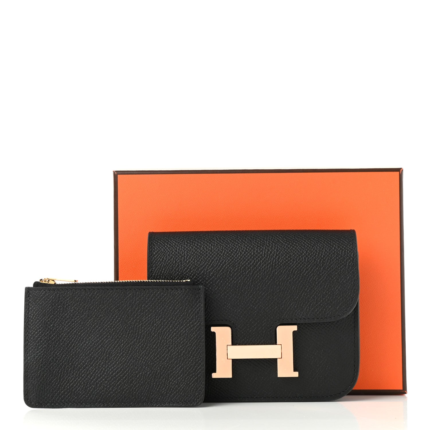 Hermes Epsom Constance Slim Wallet Black 10 of 10