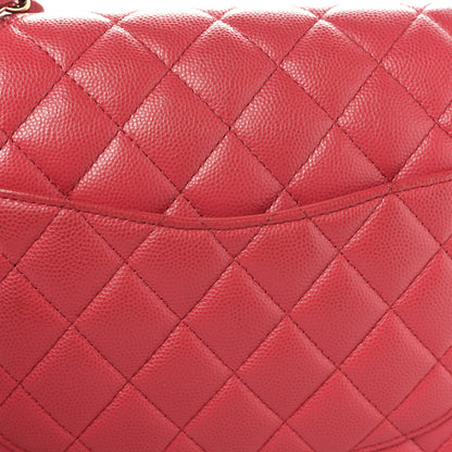 Chanel Caviar Quilted Medium Double Flap Pink 13 of 13