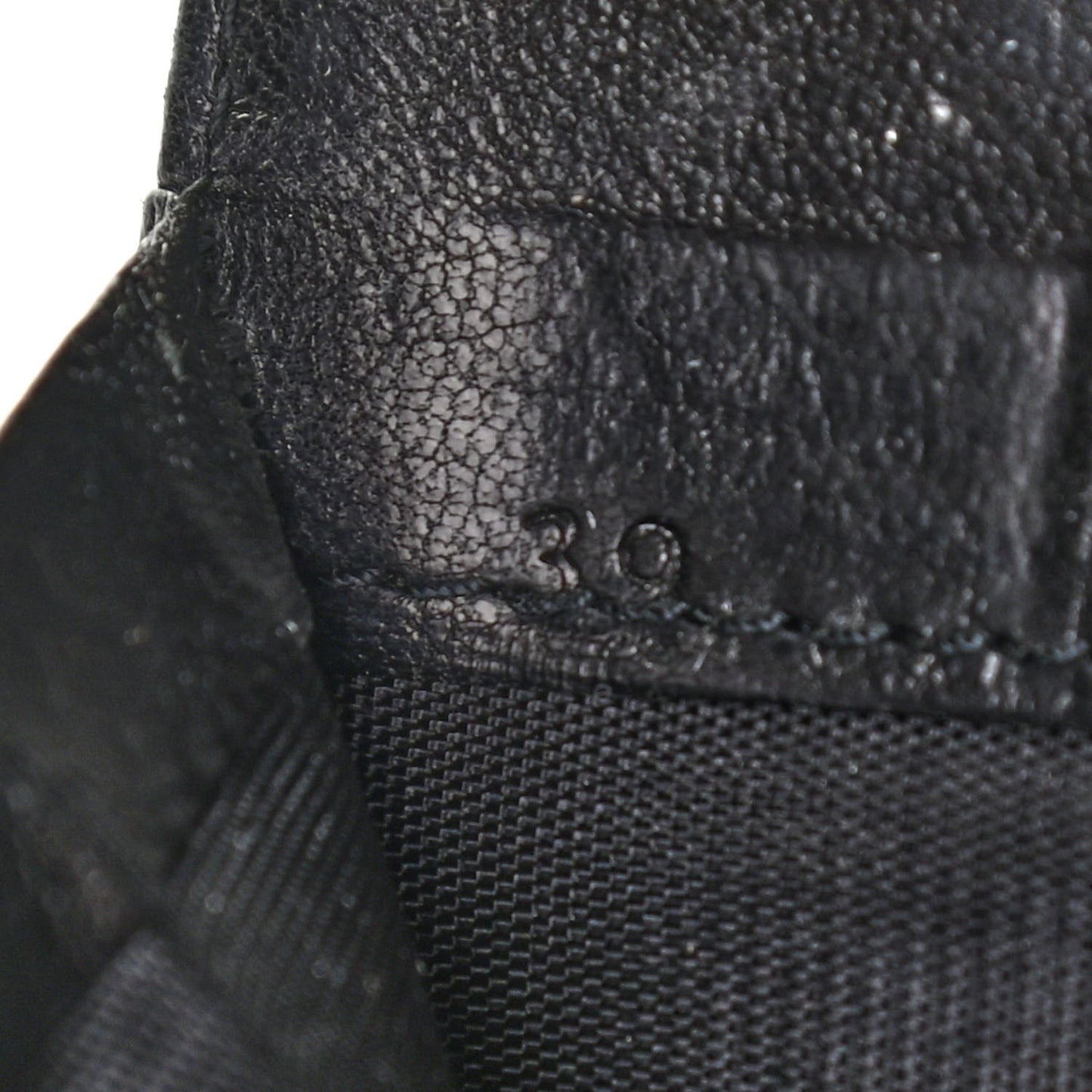 Nylon Calfskin Agenda Holder Black