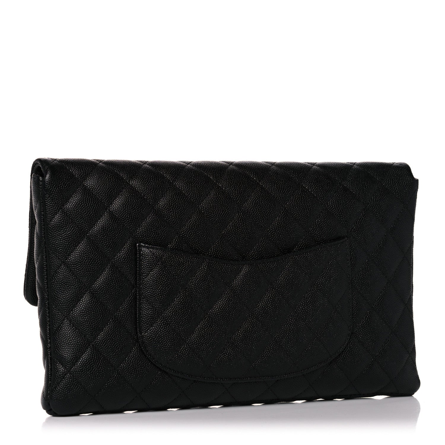 Chanel Caviar Quilted Flap Clutch Black 3 of 11
