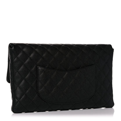 Chanel Caviar Quilted Flap Clutch Black 3 of 11