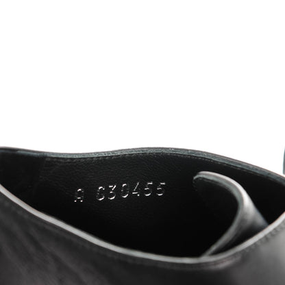 Chanel Lambskin Pearl Lace Up Booties 38 Black 5 of 9