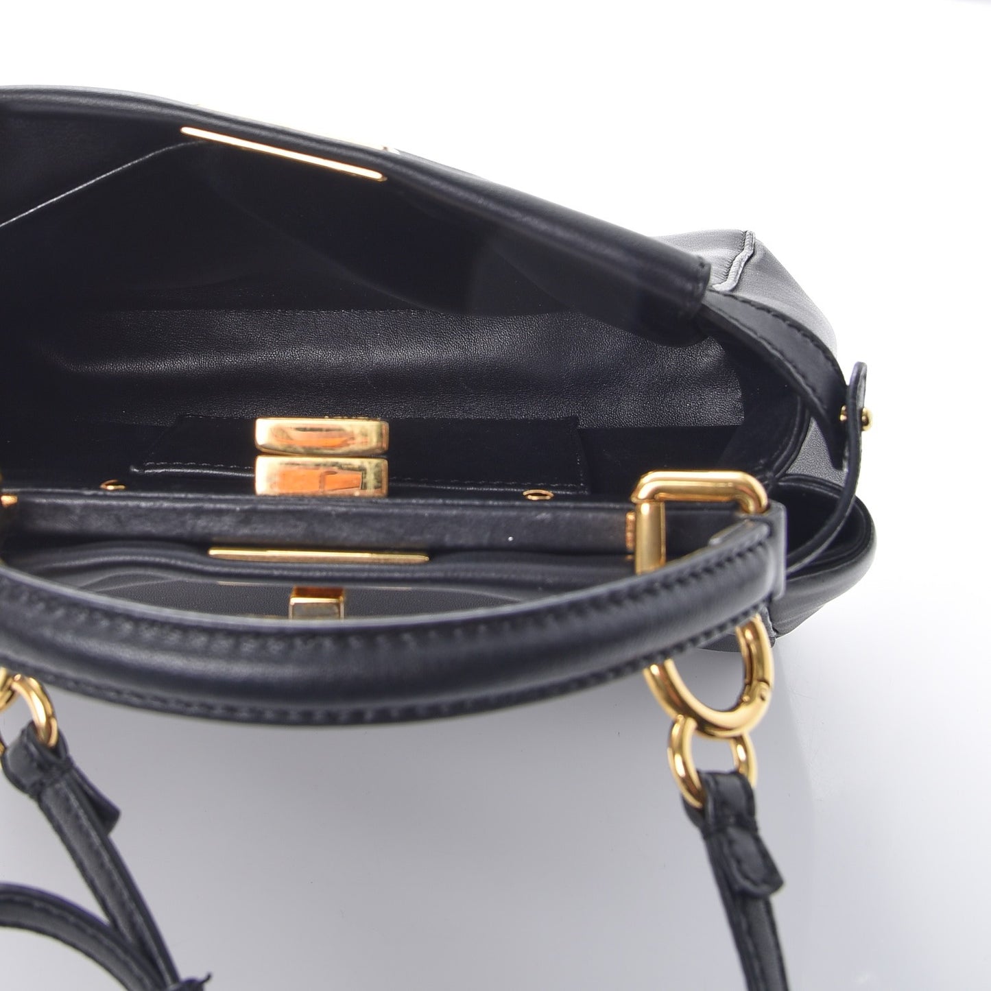 Nappa Mini Peekaboo Iconic Satchel Black