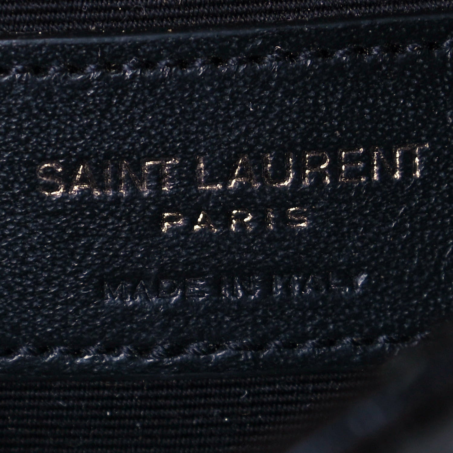 Saint Laurent Metallic Cracked Calfskin Monogram Niki Chain Wallet Black 5 of 8