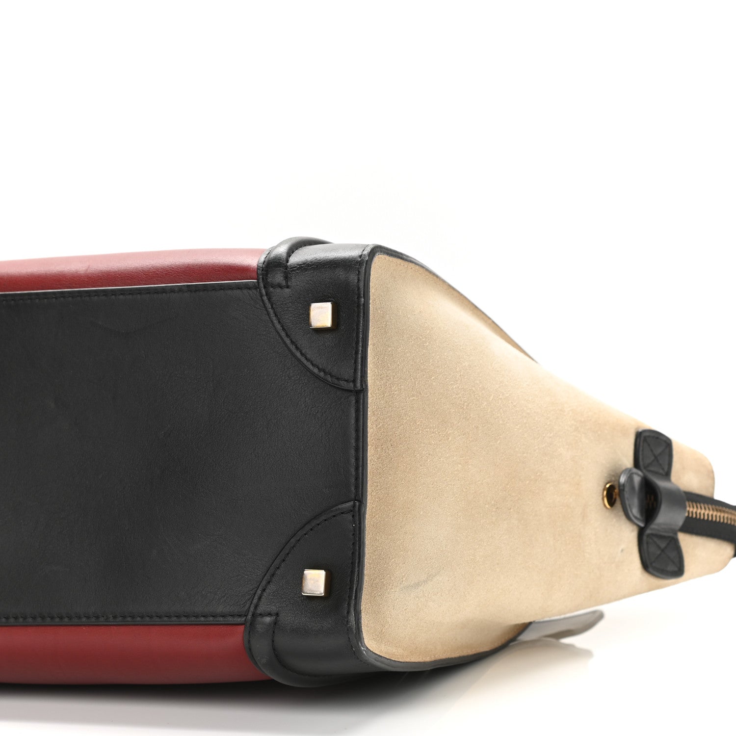 Celine Smooth Calfskin Suede Mini Tri-Color Luggage Rust 10 of 10