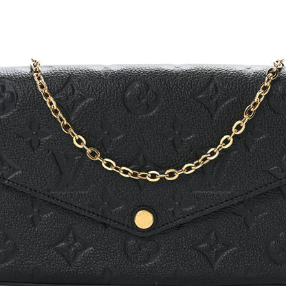 Louis Vuitton Empreinte Pochette Felicie Chain Wallet Black 8 of 11