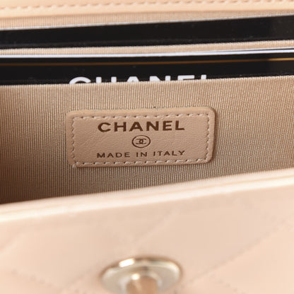 Chanel Lambskin Quilted Mini Trendy CC Clutch With Chain Beige 5 of 10