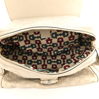 Gucci Guccissima Pop Bamboo Handle Tote Off White 5 of 10