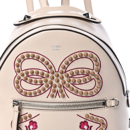 Fendi Vitello Liberty Flowers and Bows Studded Mini Backpack Camelia 13 of 13