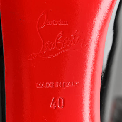 Christian Louboutin Patent New Very Prive 120 Pumps 40 Black 7 of 9