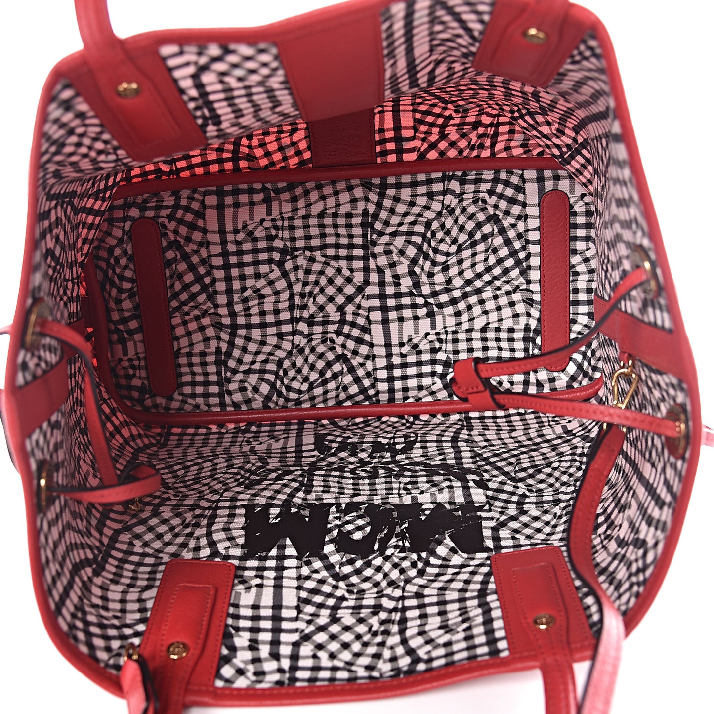 Visetos Medium Liz Reversible Shopper Tote Ruby Red