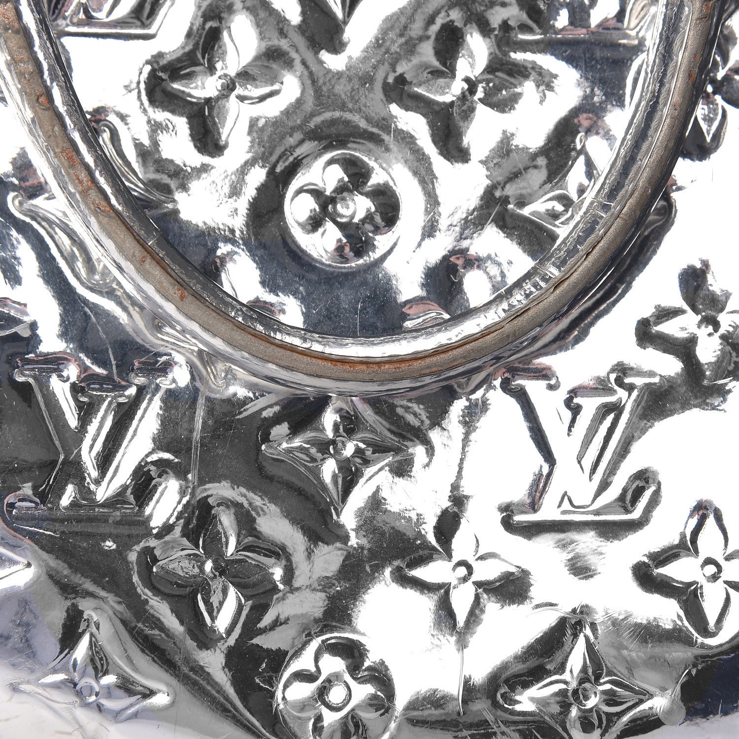 Louis Vuitton Monogram Miroir Speedy 30 Silver 9 of 25