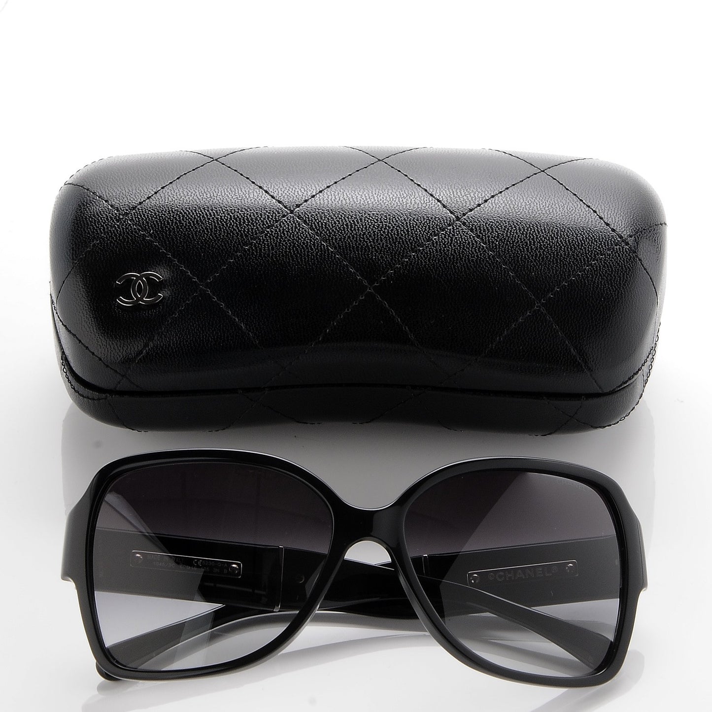 Acetate Square Summer CC Sunglasses 5230-Q-A Black