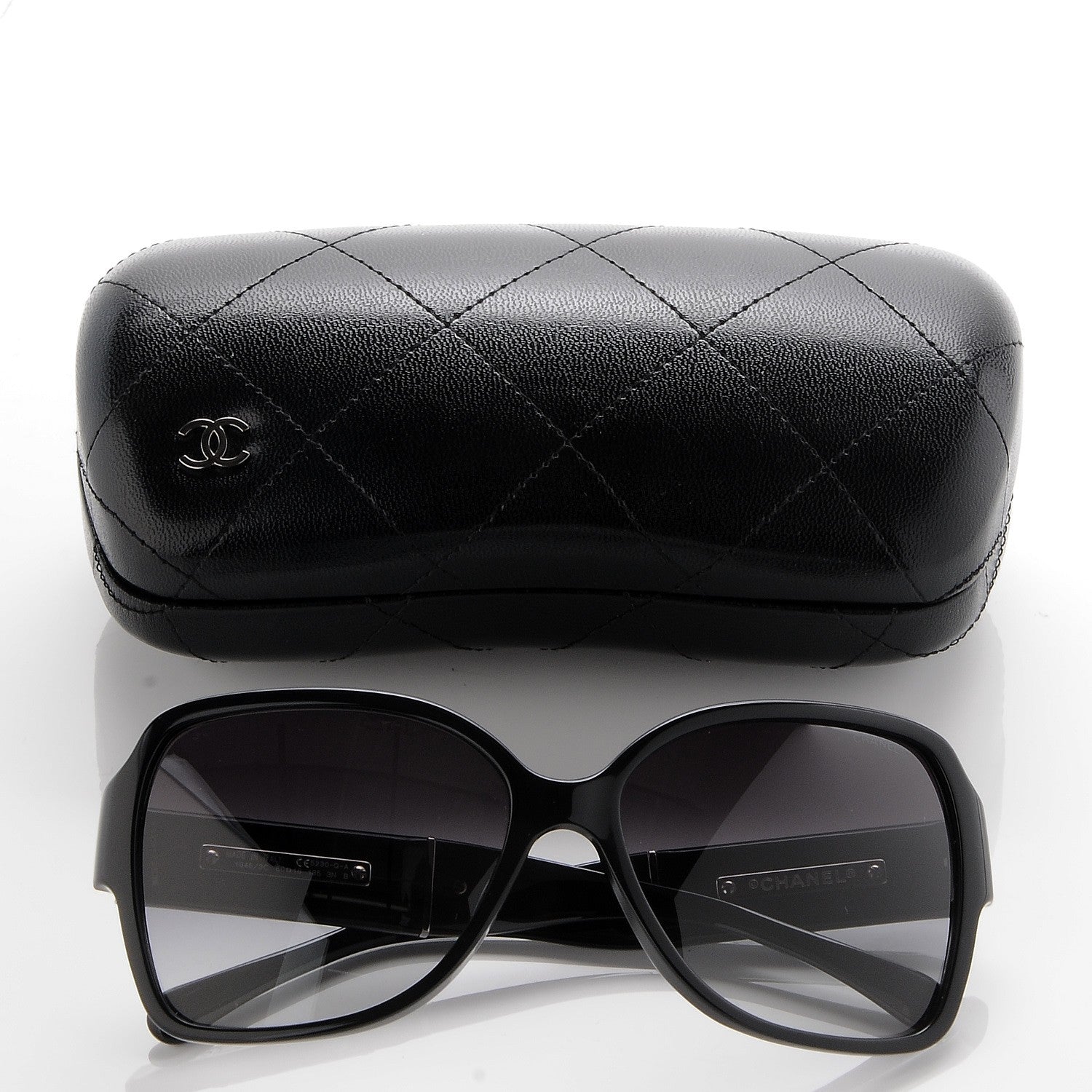 Chanel Acetate Square Summer CC Sunglasses 5230-Q-A Black 9 of 9
