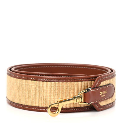 Celine Raffia Calfskin Strap Tan 1 of 4