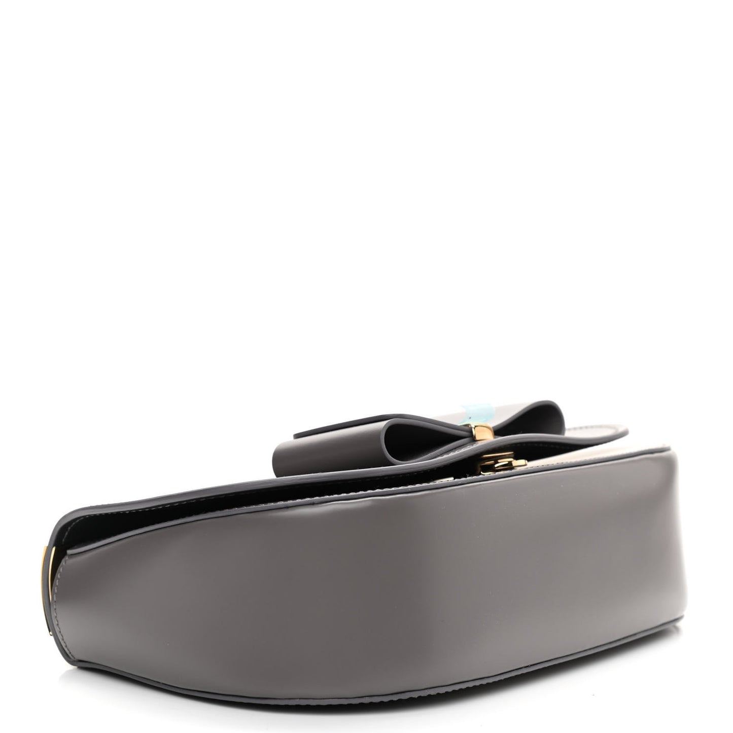 Smooth Calfskin Anna Shoulder Bag Urban Grey