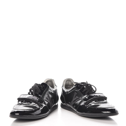 Louis Vuitton Patent Calfskin Sneakers 9 Black 6 of 14