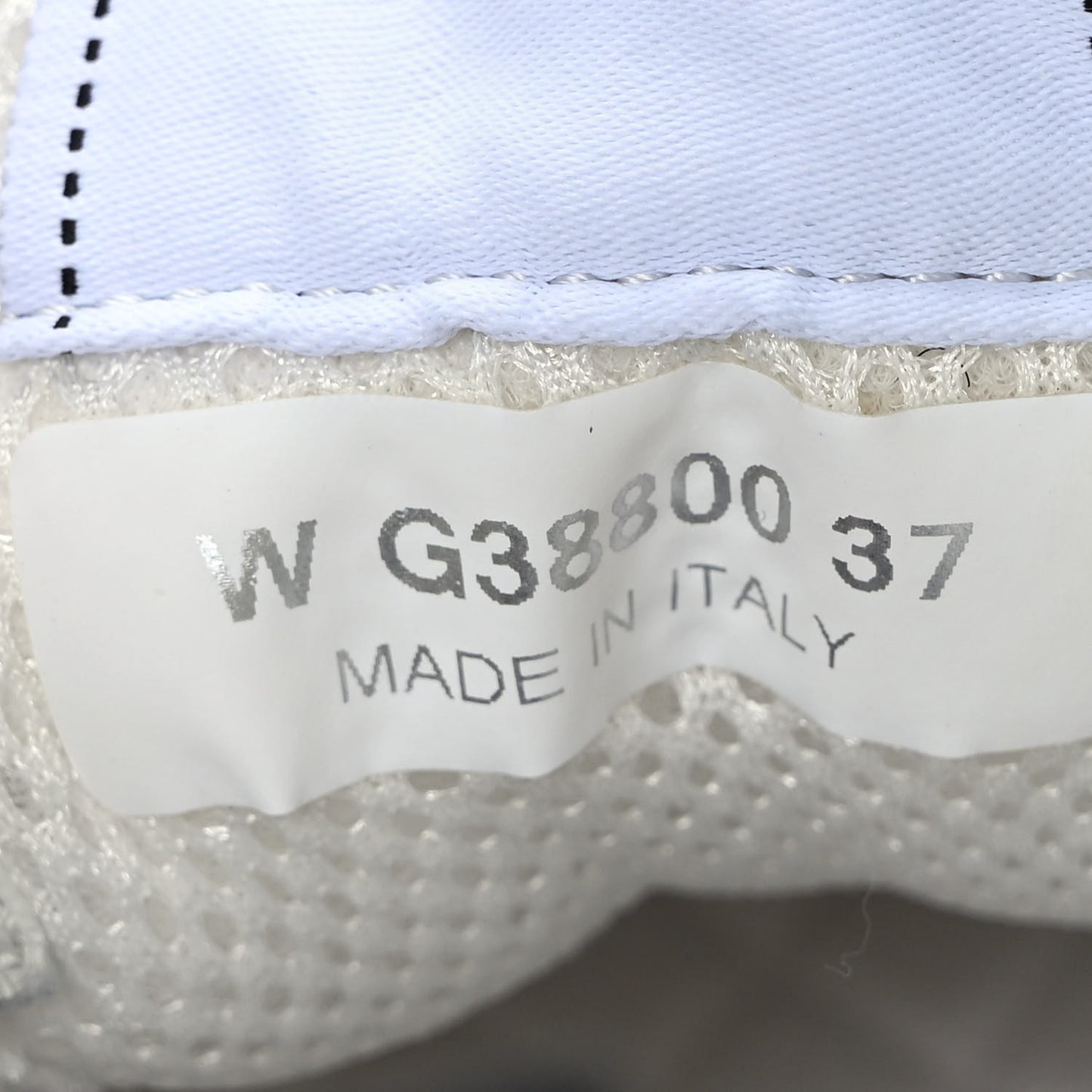 Calfskin Mesh Lycra Suede Womens Logo Sneakers 37 White