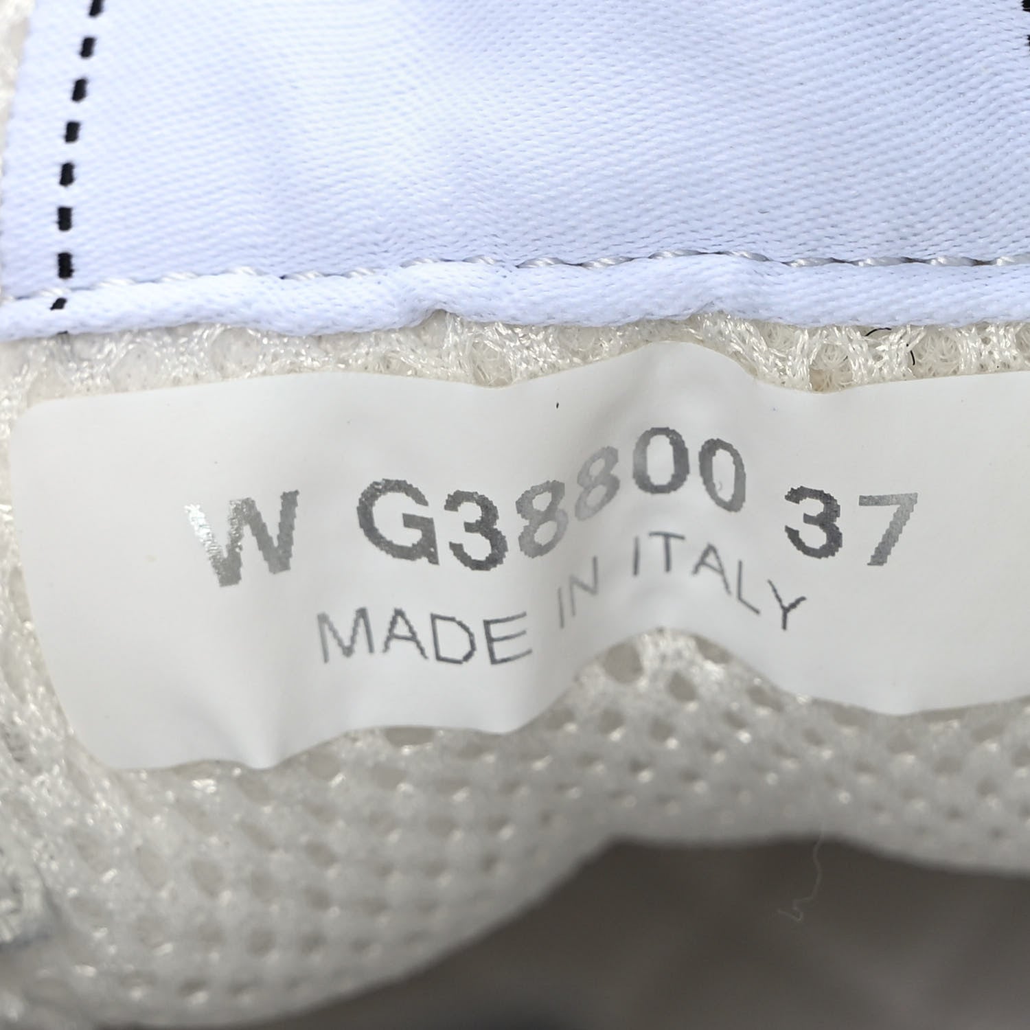 Chanel Calfskin Mesh Lycra Suede Womens Logo Sneakers 37 White 9 of 10